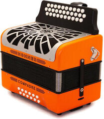 Diatonic Accordion Hohner Compadre GCF Diatonic Accordion Orange - 3