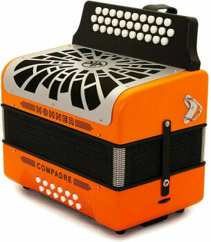 Diatonische accordeon Hohner Compadre GCF Orange Diatonische accordeon - 4