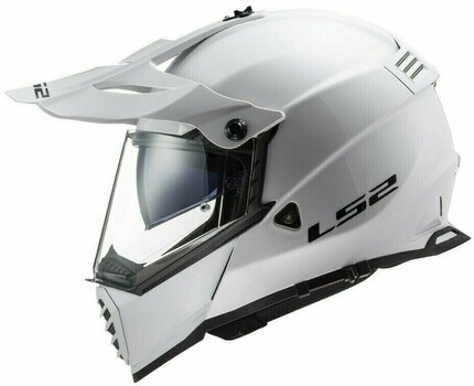 Helmet LS2 MX436 Pioneer Evo Solid White M Helmet - 3