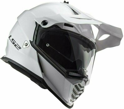 Helmet LS2 MX436 Pioneer Evo Solid Solid White XL Helmet - 4