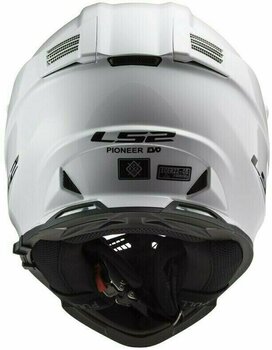 Helmet LS2 MX436 Pioneer Evo Solid Solid White XL Helmet - 5