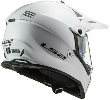Helmet LS2 MX436 Pioneer Evo Solid Solid White XL Helmet - 6