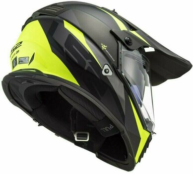Helmet LS2 MX436 Pioneer Evo Router Matt Black H-V Yellow S Helmet - 2