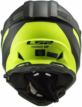 Helmet LS2 MX436 Pioneer Evo Router Matt Black H-V Yellow S Helmet - 4