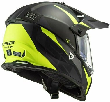 Helmet LS2 MX436 Pioneer Evo Router Matt Black H-V Yellow S Helmet - 5