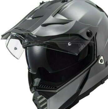 Helmet LS2 MX436 Pioneer Evo Cobra Matt Black Blue M Helmet - 8