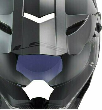 Helmet LS2 MX436 Pioneer Evo Cobra Matt Black Blue XL Helmet - 9