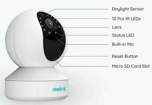 Smart kamera rendszer Reolink E1 ZOOM Fehér Smart kamera rendszer - 3