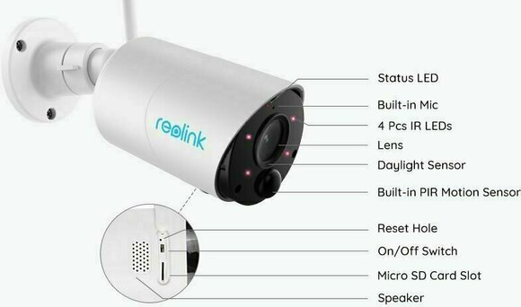 Systèmes de caméras intelligentes Reolink Argus Eco Blanc Systèmes de caméras intelligentes - 4