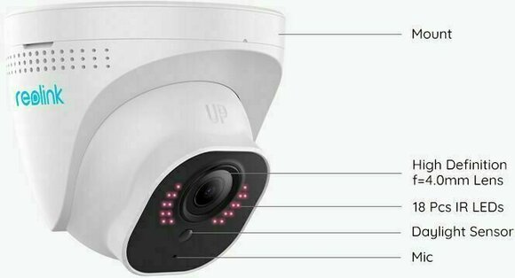 Smart kamera rendszer Reolink RLC-520-5MP Fehér Smart kamera rendszer - 4