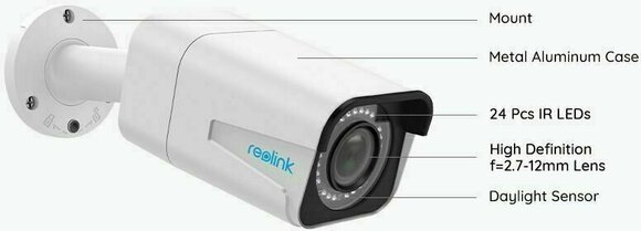Smart kamera rendszer Reolink RLC-511-5MP Fehér Smart kamera rendszer - 4