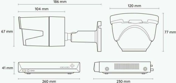 Smart kamera rendszer Reolink RLK8-410B2D2-2T-5MP Fehér-Fekete Smart kamera rendszer - 3