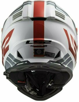 Helm LS2 MX436 Pioneer Evo Evolve Red White M Helm - 4