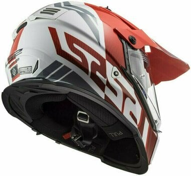 Kask LS2 MX436 Pioneer Evo Evolve Red White XL Kask - 2
