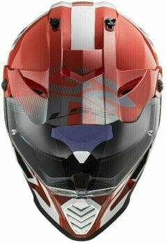 Kask LS2 MX436 Pioneer Evo Evolve Red White XL Kask - 5