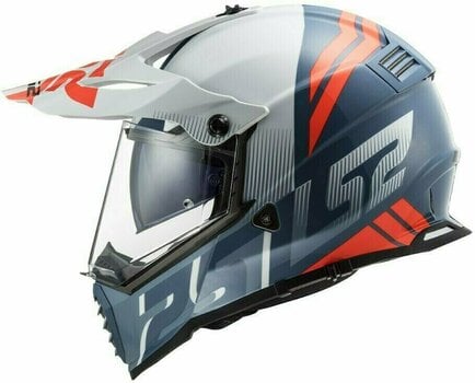 Helmet LS2 MX436 Pioneer Evo Evolve White Cobalt S Helmet - 3