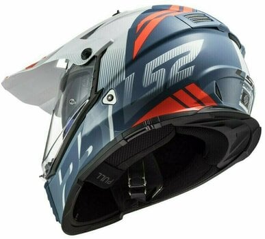 Helmet LS2 MX436 Pioneer Evo Evolve White Cobalt S Helmet - 4