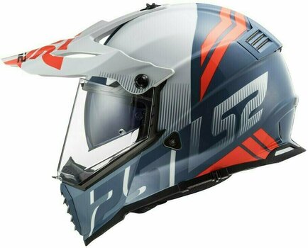 Helmet LS2 MX436 Pioneer Evo Evolve White Cobalt XL Helmet - 3