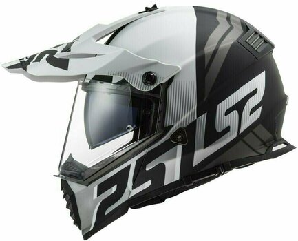 Helmet LS2 MX436 Pioneer Evo Evolve Matt White Black M Helmet - 2
