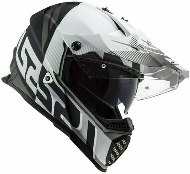 Helmet LS2 MX436 Pioneer Evo Evolve Matt White Black L Helmet - 3