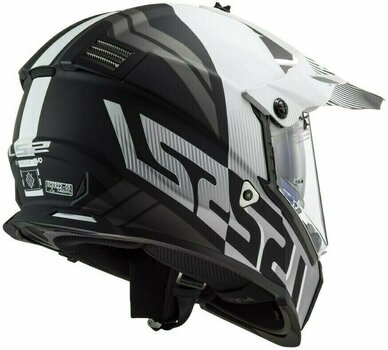 Helmet LS2 MX436 Pioneer Evo Evolve Matt White Black XL Helmet - 4