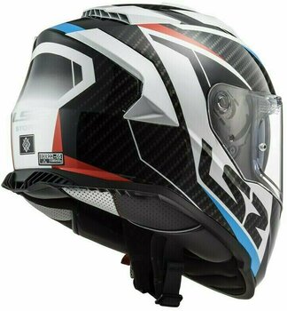Helmet LS2 FF800 Storm Racer Blue Red M Helmet - 4