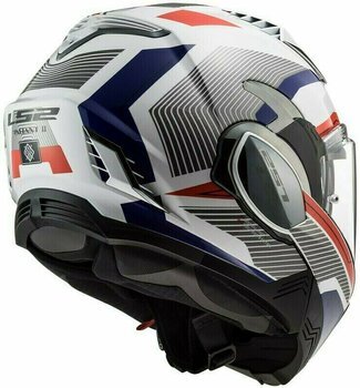Helmet LS2 FF900 Valiant II Revo White Red Blue S Helmet - 3