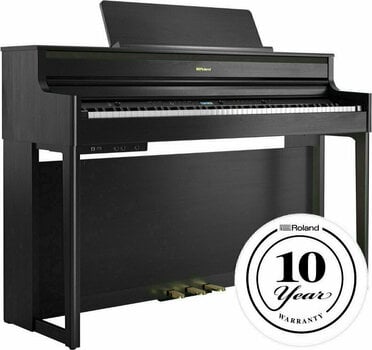 Digital Piano Roland HP 704 Charcoal Black Digital Piano - 2