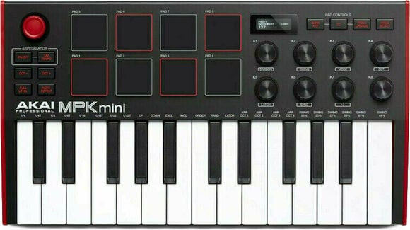 MIDI mesterbillentyűzet Akai MPK mini MK3 - 3