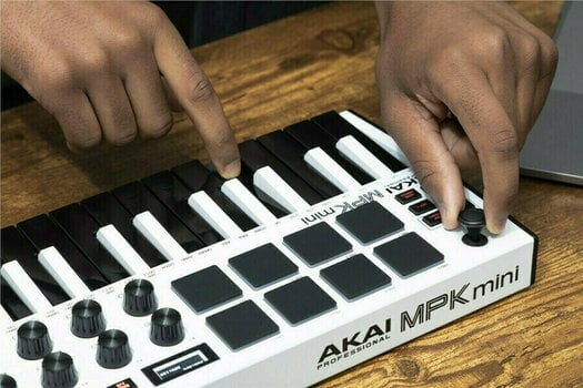 Claviatură MIDI Akai MPK mini MK3 WH - 7