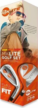Голф комплект за голф MKids Golf Lite Half Set Left Hand Red 53in - 135cm - 12