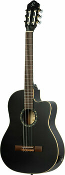 Klassieke gitaar met elektronica Ortega RCE125SN 4/4 Zwart - 2
