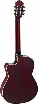 Klassieke gitaar met elektronica Ortega RCE138 4/4 Stained Red - 2