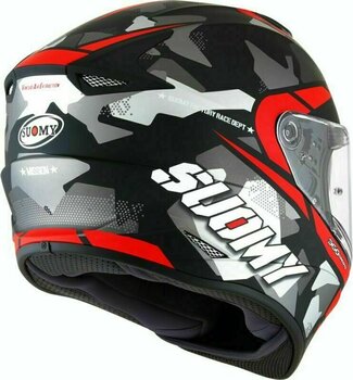 Helmet Suomy Stellar Race Squad Black Matt/Red M Helmet - 4