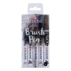 Marker
 Ecoline Brush pen X11 Markere acuarelă Gri 5 buc. - 1