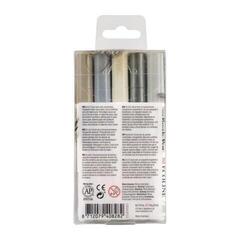 Marker
 Ecoline Brush pen X11 Markere acuarelă Gri 5 buc. - 2