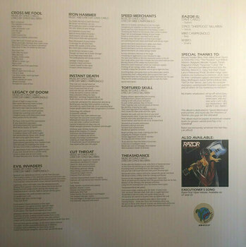 Disco de vinilo Razor - Evil Invaders - Reissue (LP) - 5
