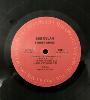 Vinyl Record Bob Dylan Street Legal (LP) - 3