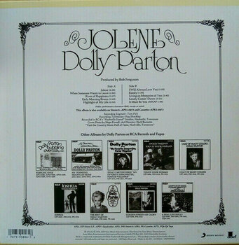 Vinyl Record Dolly Parton Jolene (LP) - 2