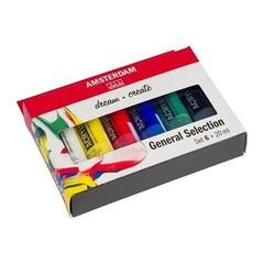 Tinta acrílica Amsterdam General Selection Set of Acrylic Paints 6 x 20 ml - 1