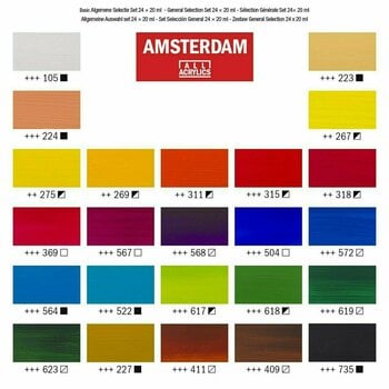 Акрилна боя Amsterdam Комплект акрилни бои 24 x 20 ml - 5