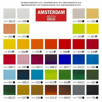 Colore acrilico Amsterdam Set di colori acrilici 36x20 ml - 2