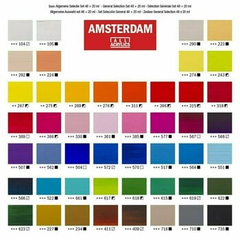 Culoare acrilică Amsterdam Set de vopsele acrilice 48 x 20 ml - 6