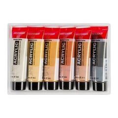 Acrylic Paint Amsterdam General Selection Set of Acrylic Paints Metallics 6 x 20 ml - 2