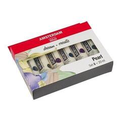Akrylová barva Amsterdam General Selection Sada akrylových barev Pearlescent 6 x 20 ml - 1