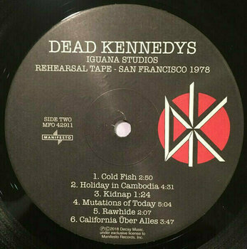 Vinyl Record Dead Kennedys - Iguana Studios Rehearsal Tape - San Francisco 1978 (LP) - 3