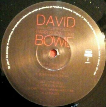 Vinyl Record David Bowie - Small Club Broadcast: Paris Show 1999 (2 LP) - 3