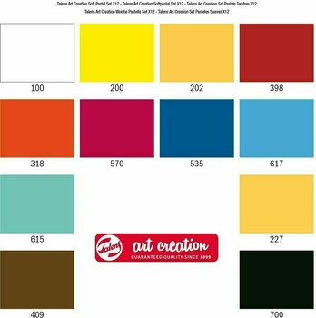 Pastel sec Talens Art Creation 9029012M Coffret de pastels secs 12 pièces - 5