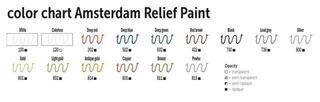 Glass Paint Amsterdam Relief Glass Paint Bronze 20 ml 1 pc - 1