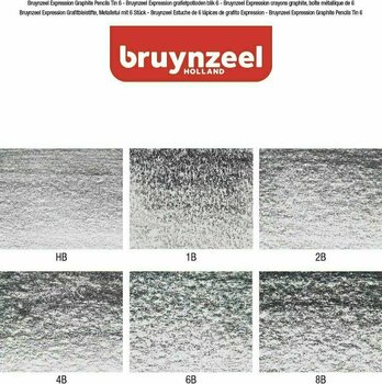 Grafietpotlood Bruynzeel Set of Graphite Pencils Hard 6 stuks - 4